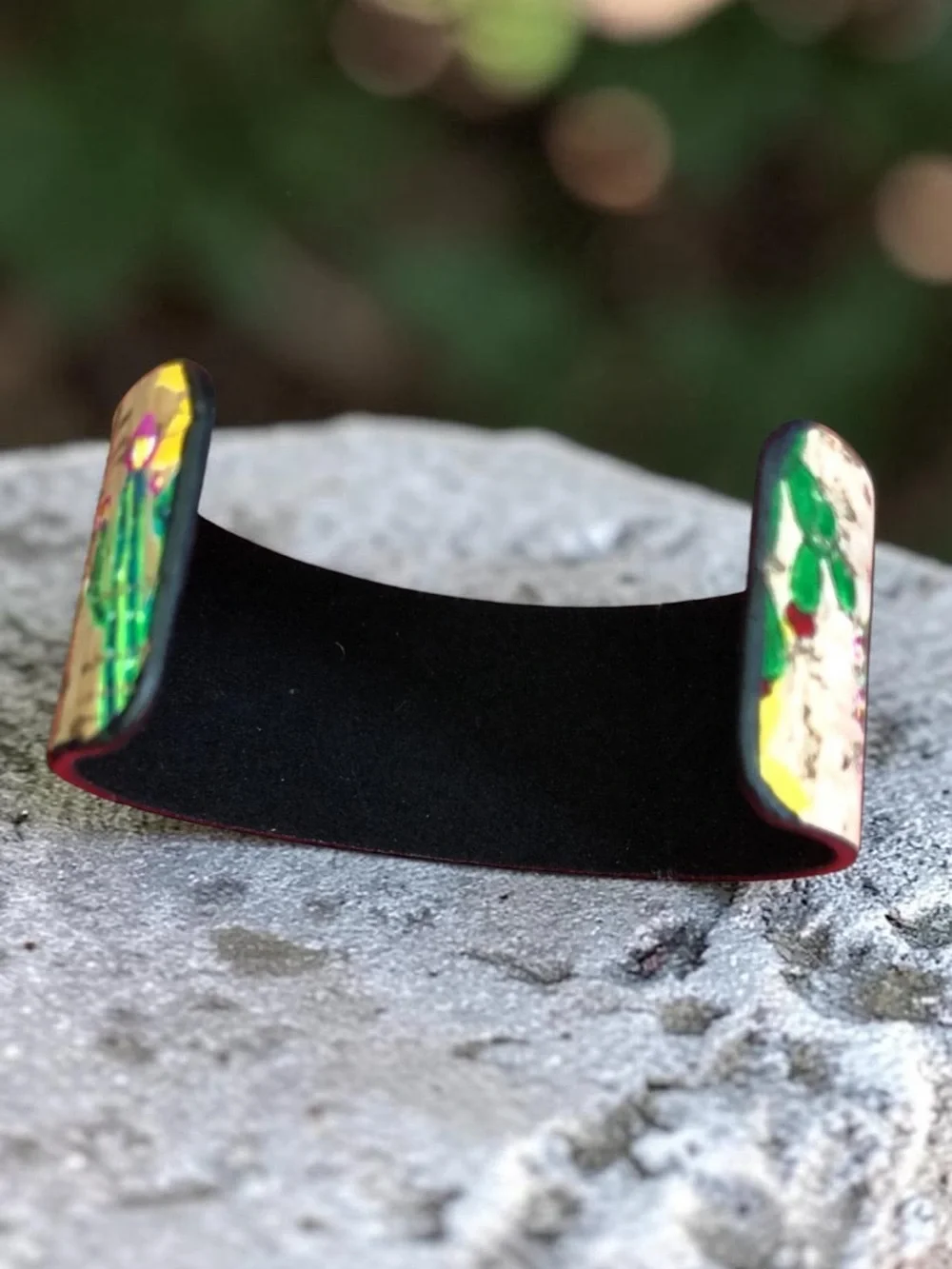 Davinci Multicolor Southwest Style Cuff Bracelet | Western Longhorn Steer Cow